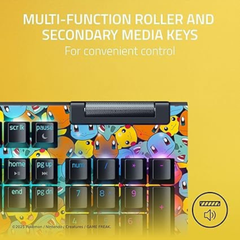 Teclado Alambrico Razer Black Widow V4 X Mecanico - Pokemon Edition
