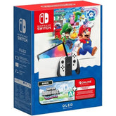 Consola Nintendo Switch OLED - Blanco + Super Mario Bros Wonder + 3 Meses Online