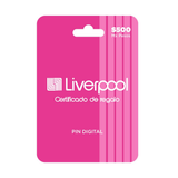 Tarjeta Digital Liverpool $500