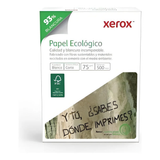 Paquete de Hojas de Papel Xerox Papel Ecologico Blanco Carta 500 hojas