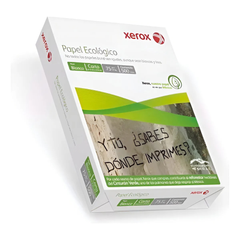 Paquete de Hojas de Papel Xerox Papel Ecologico Blanco Carta 500 hojas