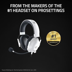 Audifonos Alambricos Razer Blackshark V2 X (PlayStation) - Blanco