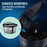 Cafetera Oster 12 Tazas BVSTDCS12BN-13 - Negro