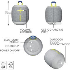 Bocina Inalambrica Ultimate Ears Wonderboom 4 - Gris