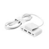 Adaptador Belkin BoostCharge 4-Port USB Power Extender USB-C - 2m