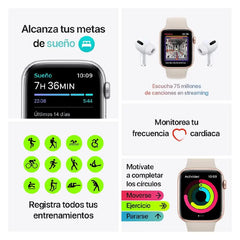 Apple Watch SE 44mm - Gris (Grado A)