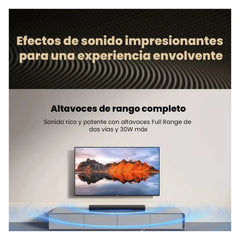 Barra de Sonido Xiaomi Soundbar 2.0 - Negro