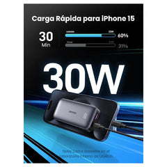 Bateria UGreen Nexode 10000mAh Two-Way Fast Charging Power Bank 30w - Gris