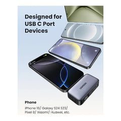 Bateria UGreen Nexode 5000mAh Power Bank 20w con Conector USB-C - Gris