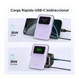 Bateria UGreen UNO Magnetic Wireless Power Bank 20w 10000mAh - Lila