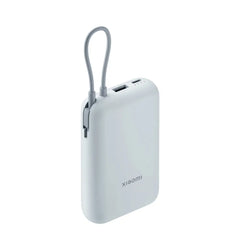 Bateria Xiaomi Power Bank 10000mAh (Integrated Cable) - Azul Claro
