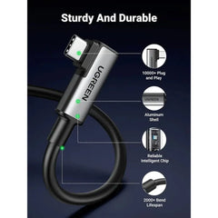 Cable UGreen Right Angle USB-C to USB-C 5m - Negro