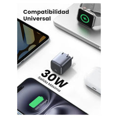 Cargador UGreen Nexode USB-C PD GaN Fast Charger 30w (USB-C) - Gris