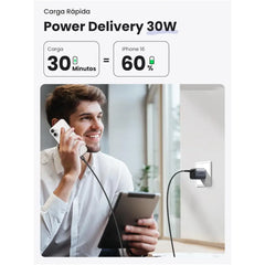 Cargador UGreen Nexode USB-C PD GaN Fast Charger 30w (USB-C) - Gris