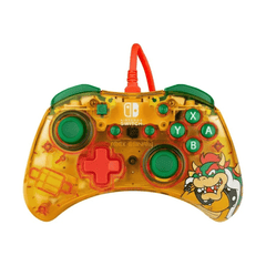 Control Alámbrico PDP Rock Candy Super Mario Bowser (Naranja) - Nintendo SWITCH