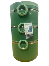 Lonchera Termica Circular 3 Niveles - Varios Colores