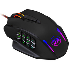 Mouse Gamer Alámbrico Redragon Impact M908 - Negro