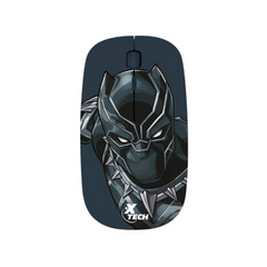 Mouse Inalámbrico XTech Wireless Mouse Slim Design Black Panther - Negro