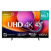 Pantalla Hisense 43" Smart TV 4K 43A65NV - Negro