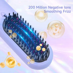 Peine Eléctrico Bomidi Alisador de Cabello Inalámbrico HB2 - Lila