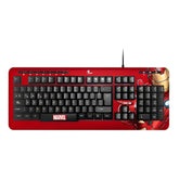 Teclado Alambicó XTech XTK-M401IM Español - Iron Man Rojo
