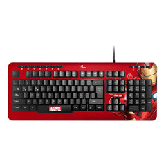 Teclado Alambicó XTech XTK-M401IM Español - Iron Man Rojo