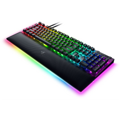 Teclado Gamer Alámbrico Razer Black Widow V4 Pro Mecánico Green Switch (Ingles) - Negro