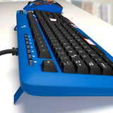 Teclado Alambricó XTech XTK-M401CA Español - Capitan America Azul