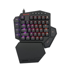 Teclado Gamer Alámbrico Redragon Diti Mechanical Keyboard Dust-Proof Brown Key (Ingles) - Negro
