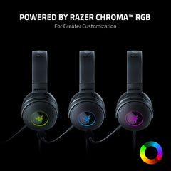 Audífonos Alámbricos Gamer Razer Kraken V3 (Verde/Negro) - PlayStation 4 / PC