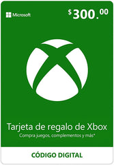 Tarjeta de Regalo Xbox $300 (código digital)