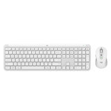 Teclado y Mouse Inalambricos Logitech MK950 Bluetooth Espanol - Blanco