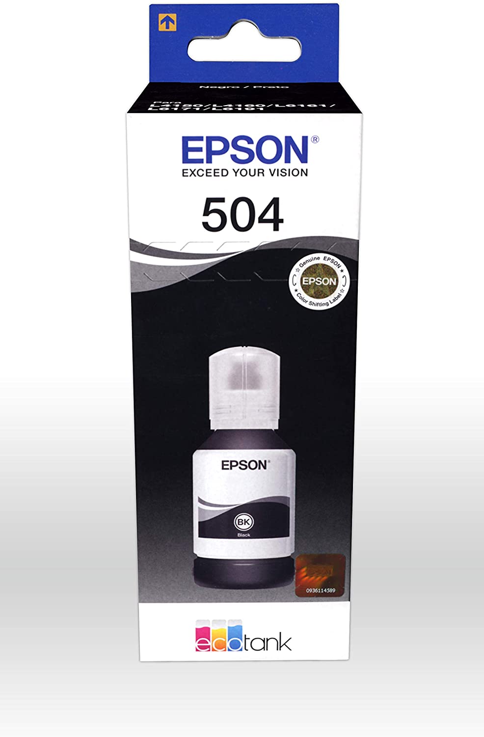 Botella de Tinta Epson Ecotank 504 - Negro