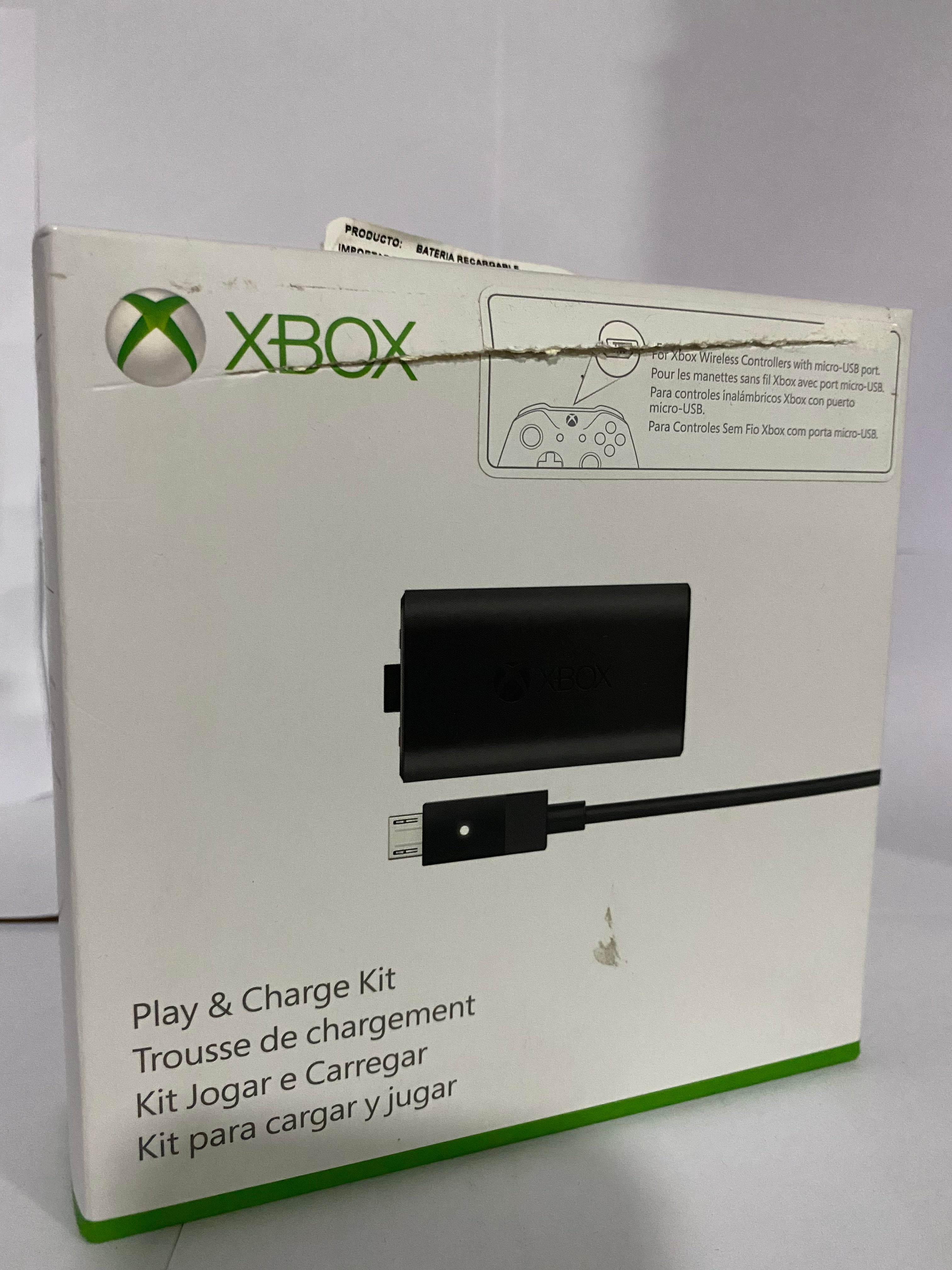 Kit Carga y Juega Licenciado Original para Xbox Series X/S and Xbox One
