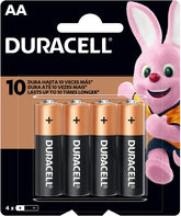 Batería Alcalina Duracell - AA 4pzs
