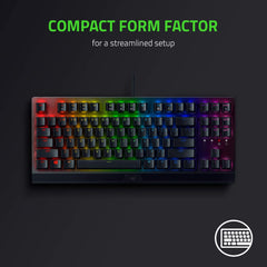 Teclado Gamer Alámbrico Razer Blackwidow V3 Tenkeyless (Español) - Mecanico
