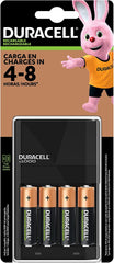 Bateria Recargable Duracell c/Cargador - AA 4pzs + 1 Cargador
