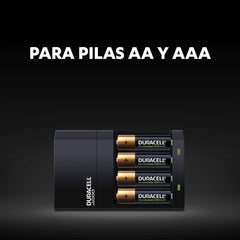 Bateria Recargable Duracell c/Cargador - AA 4pzs + 1 Cargador