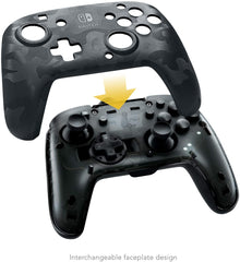 Control Alámbrico PDP Faceoff Wired Pro Controller (Camo Negro) - Nintendo SWITCH