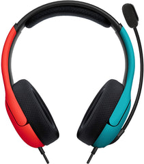 Audífonos Alámbricos PDP Gaming LVL 40 Stereo Gaming Headset (Rojo/Azul) - Nintendo Switch