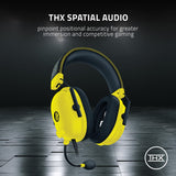 Audífonos Alámbricos Razer BlackShark v2 + USB Sound Card (Amarillo) - XBOX One / PlayStation 4 / Nintendo Switch / PC / Móvil