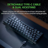 Teclado Alambrico Razer Huntsman Mini Purple Switch - Negro