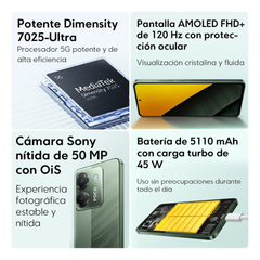 Celular Poco M7 Pro 5G 12+256GB - Verde