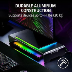 Soporte Razer Monitor Stand Chroma Aluminio RGB Led - Negro