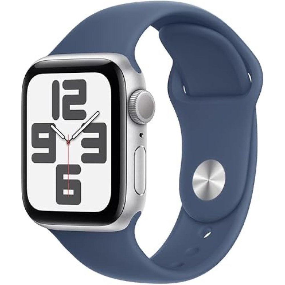 AppleWatch SE 2DA GEN 40mm GPS - Silver/Correa Deportiva Azul Denim