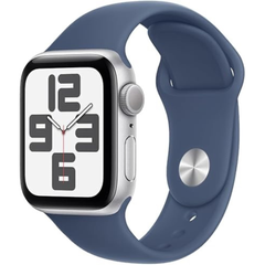 AppleWatch SE 2DA GEN 40mm GPS - Silver/Correa Deportiva Azul Denim
