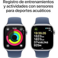 AppleWatch Series 10 46mm GPS - Plata/Correa Deportiva Azul
