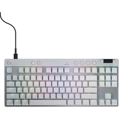 Teclado Alambrico Logitech G Pro X TKL Rapid - Blanco