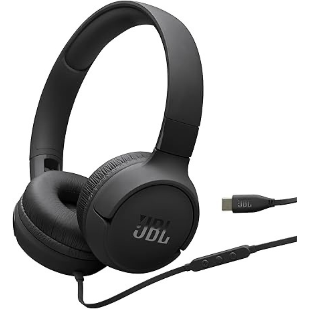 Audífonos Alámbricos JBL Tune 520C USB-C -Negro