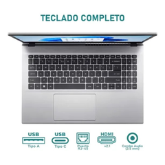 Laptop Acer Aspire 3 15.6" 16GB RAM 512 GB SSD - Plata